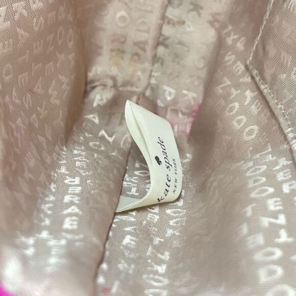Kate Spade Pink Saffiano Leather Medium Crossbody Bag Top Zip Adjustable Strap - Picture 14 of 17